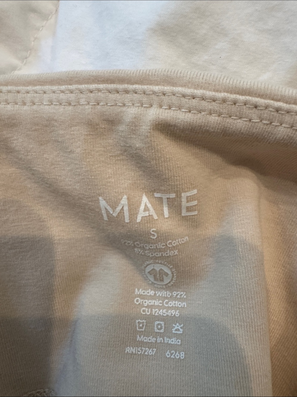SET for sale. MATE the Label organic bike shorts and racerback crop tank - Picture 8 of 9